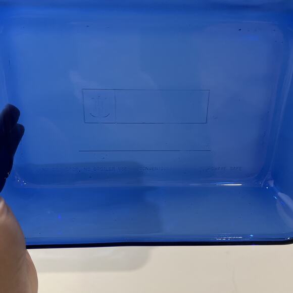 Vintage Anchor Hocking Cobalt Blue Glass Baking Casserole Dish 1 QT, 6x9 - Picture 2 of 4